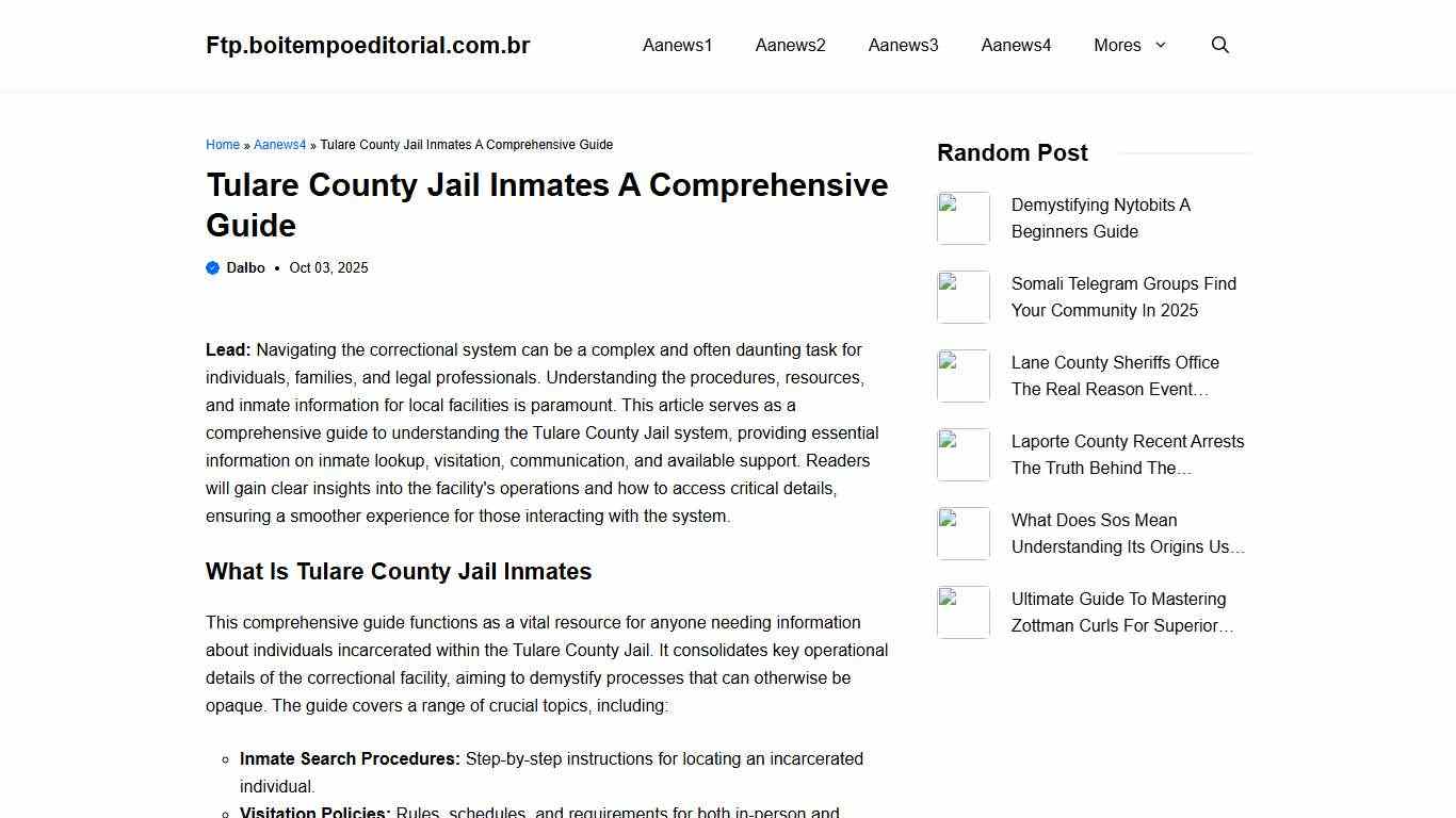 Tulare County Jail Inmates A Comprehensive Guide